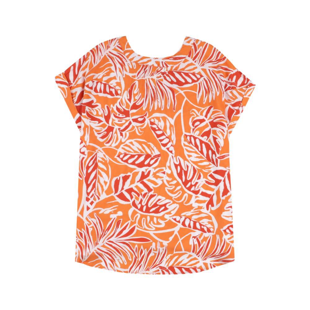 Blusa Full Print Manga Corta Cuello V Mujer Geeps image number 1.0