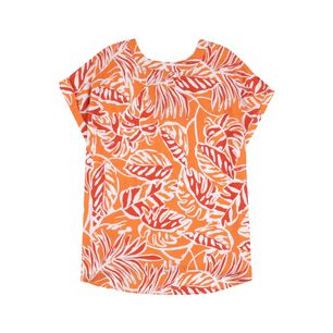 Blusa Full Print Manga Corta Cuello V Mujer Geeps
