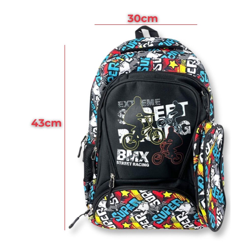 Pack Mochila Lonchera 45cm Juvenil Y Escolar Cycling image number 1.0