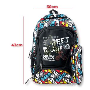 Pack Mochila Lonchera 45cm Juvenil Y Escolar Cycling