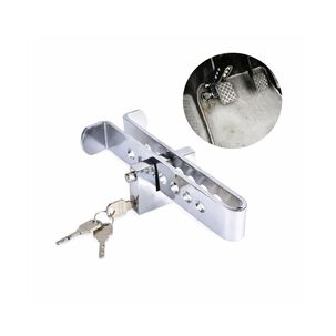 Traba Pedal + Candado + Llaves Seguridad Auto Anti Robo