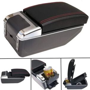 Apoya Brazo Posavasos Auto Universal 7 Puertos Usb