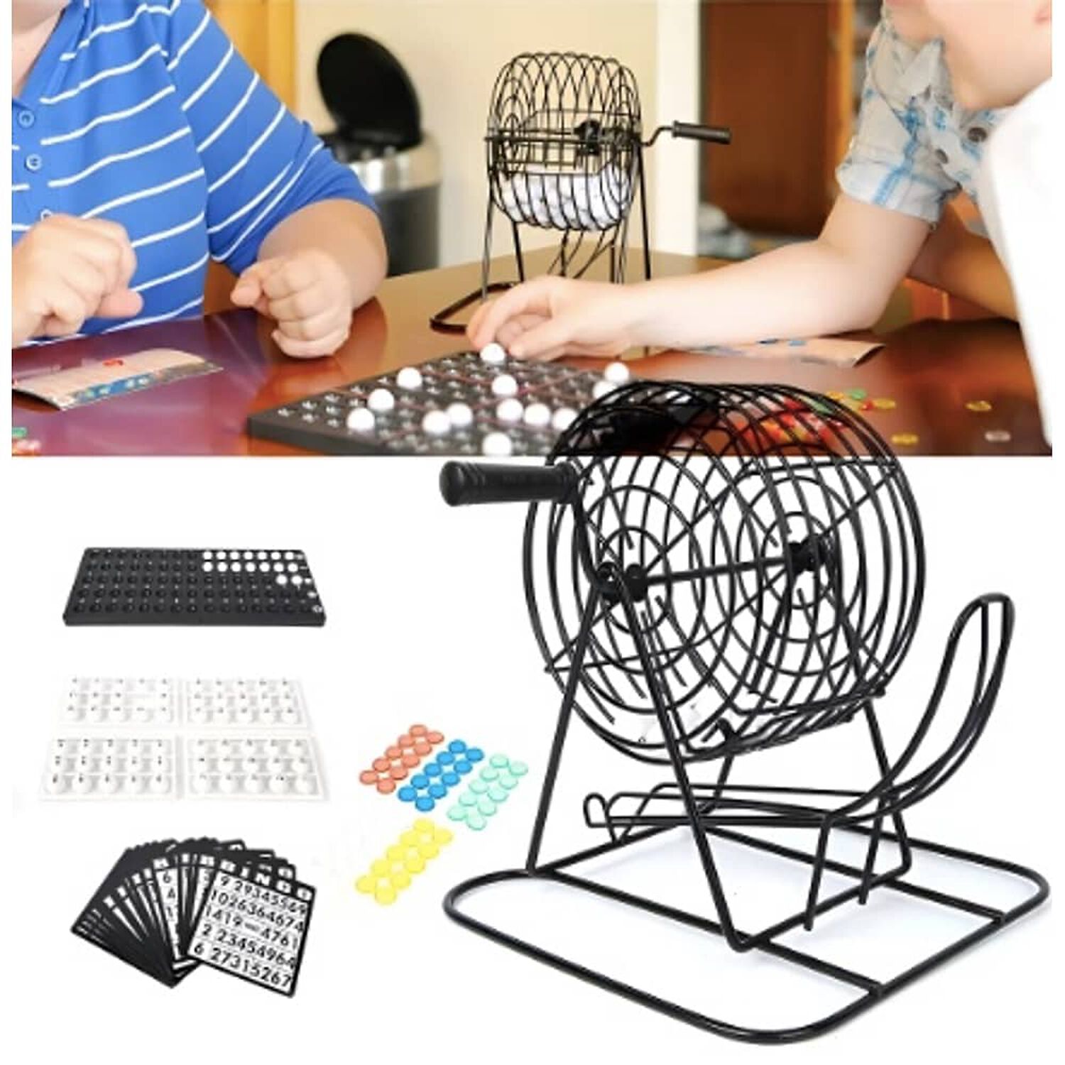 Set Bingo T&oacute;mbola Juego De Mesa Familiar + Cartones image number 1.0