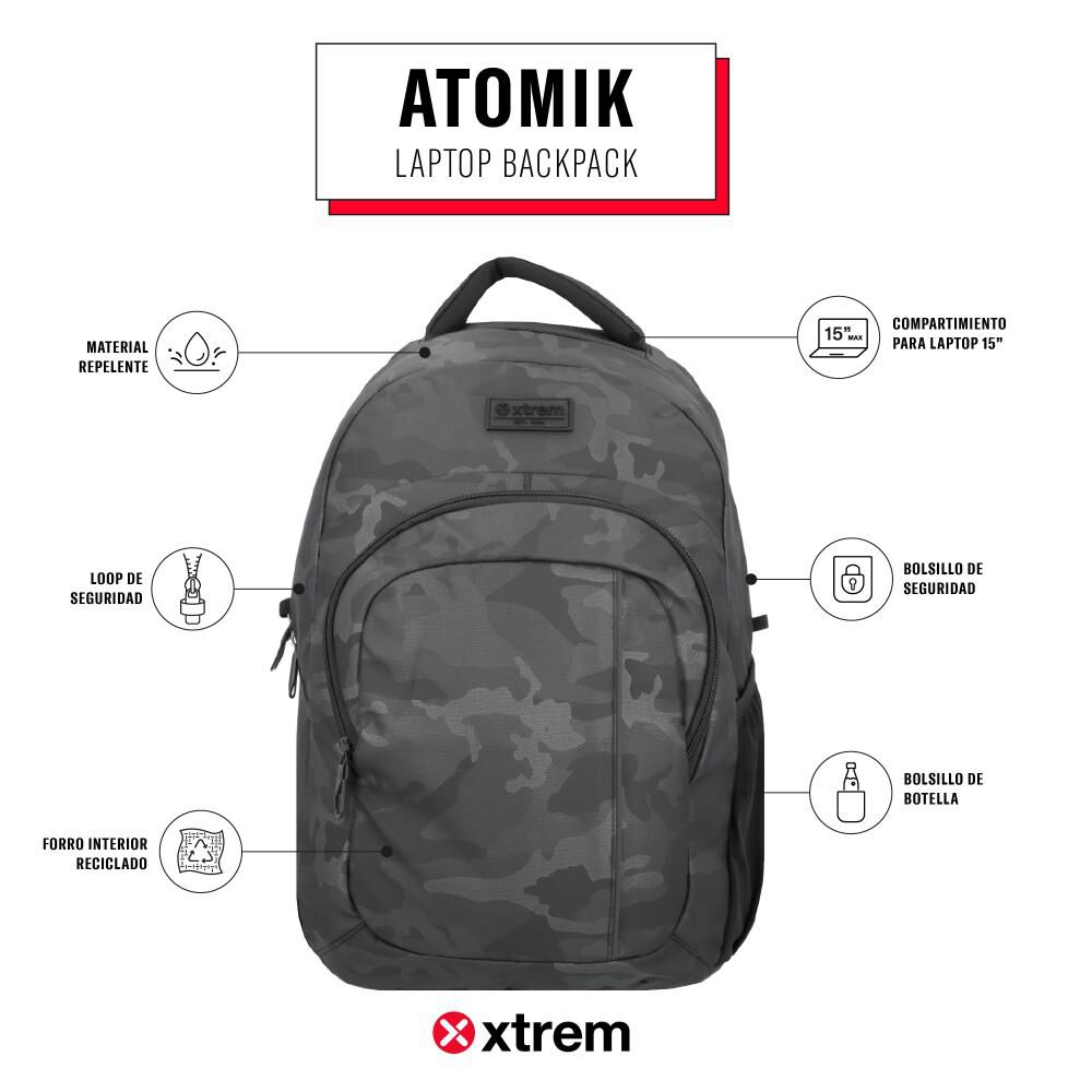 Mochila Notebook Xtrem Atomik 5xt 15" image number 7.0