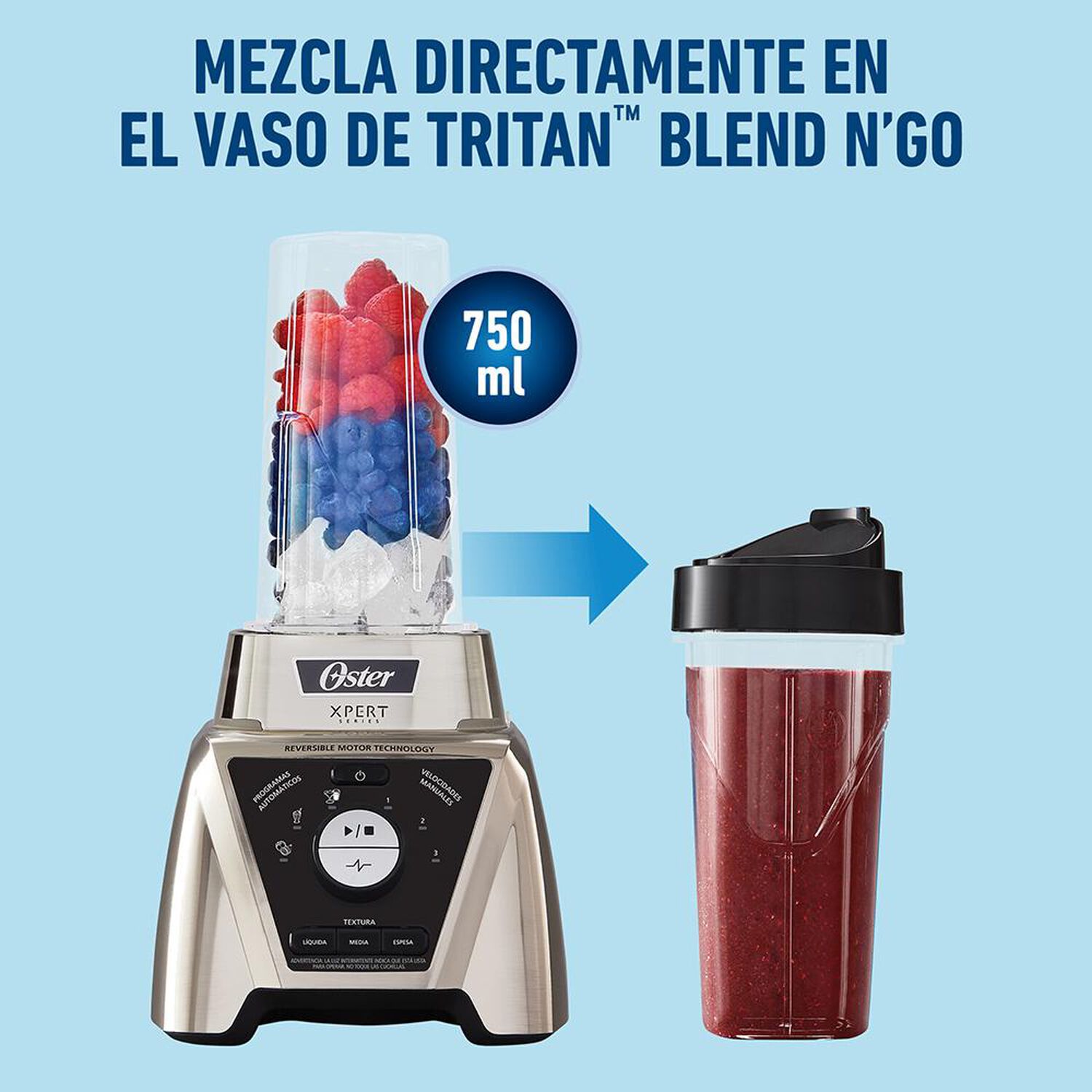 Licuadora Oster BLST3B-CPG-052 / 2 Litros / 1100W image number 5.0