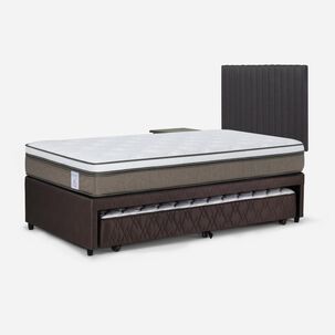 Cama Nido Rosen New Style 6 / 1.5 Plazas / Base Normal + Set De Maderas