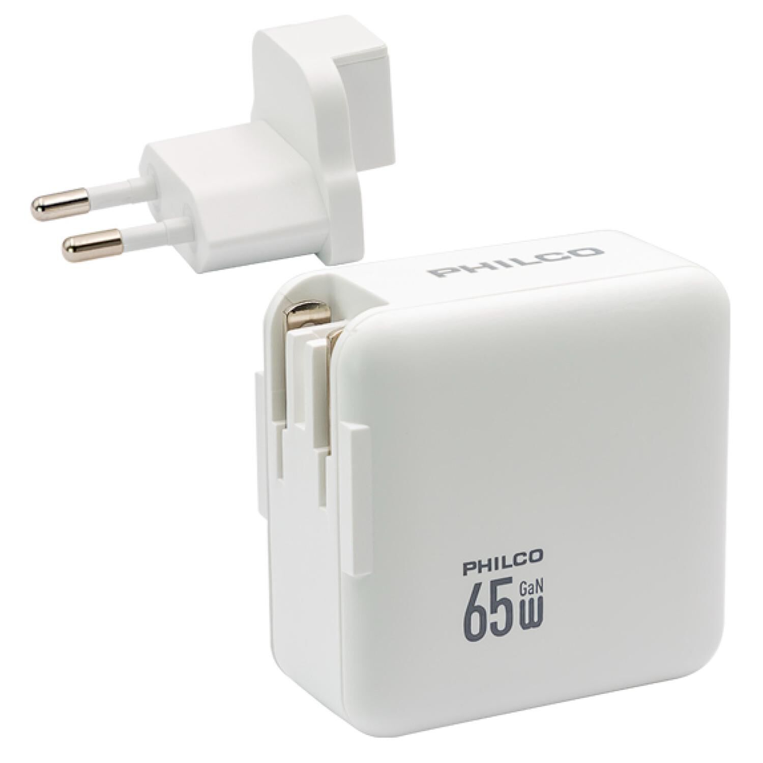 Cargador Super Rapido 65w Usb 3.0 Usb C Blanco Qc665 image number 2.0