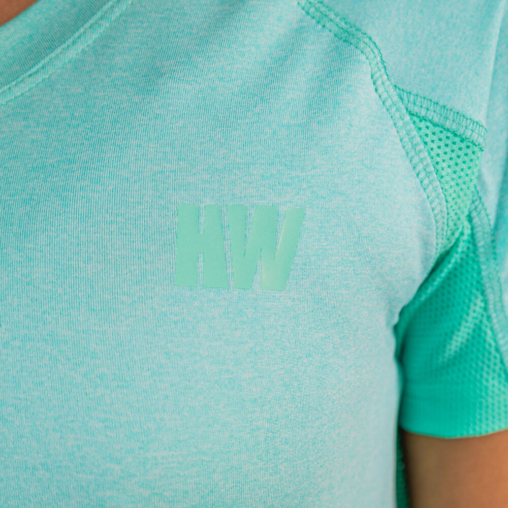 Polera Dry Fit Hw Spx Manga Corta Mujer Aqua image number 4.0