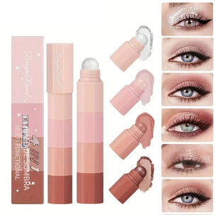 Sombra De Ojos Lapiz Perlado Cremoso Maquillaje 4 Tonos Claros