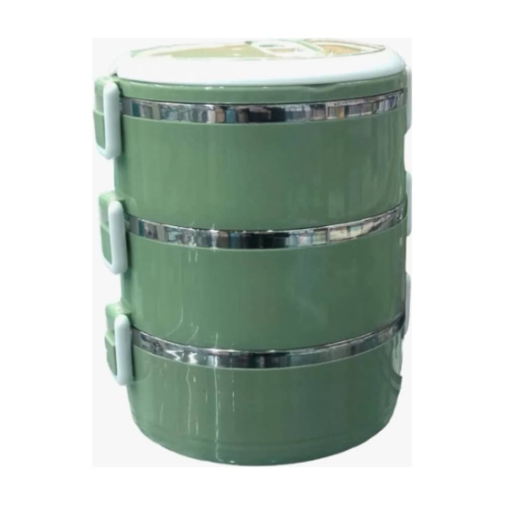 Contenedor Taza Termo De Comida 3 Capas Verde image number 0.0