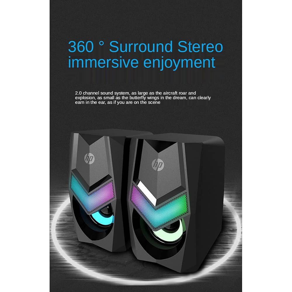 Parlante Usb Hp Multimedia Con Iluminaci&oacute;n Rgb Dhe-6000 image number 12.0