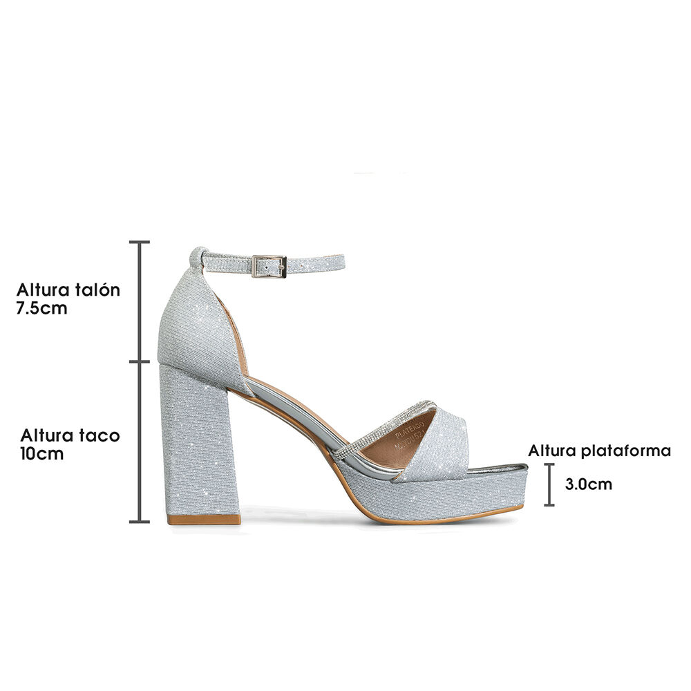 Sandalia Taco Alto Moda Mujer Weide You521 image number 5.0