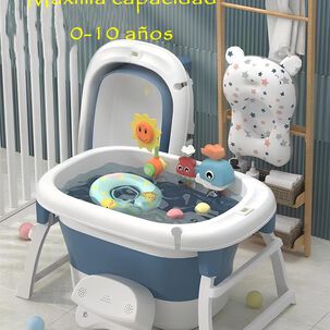 Bañera Con Cojin Termómetro Más Accesorios Rosada Lubabycas