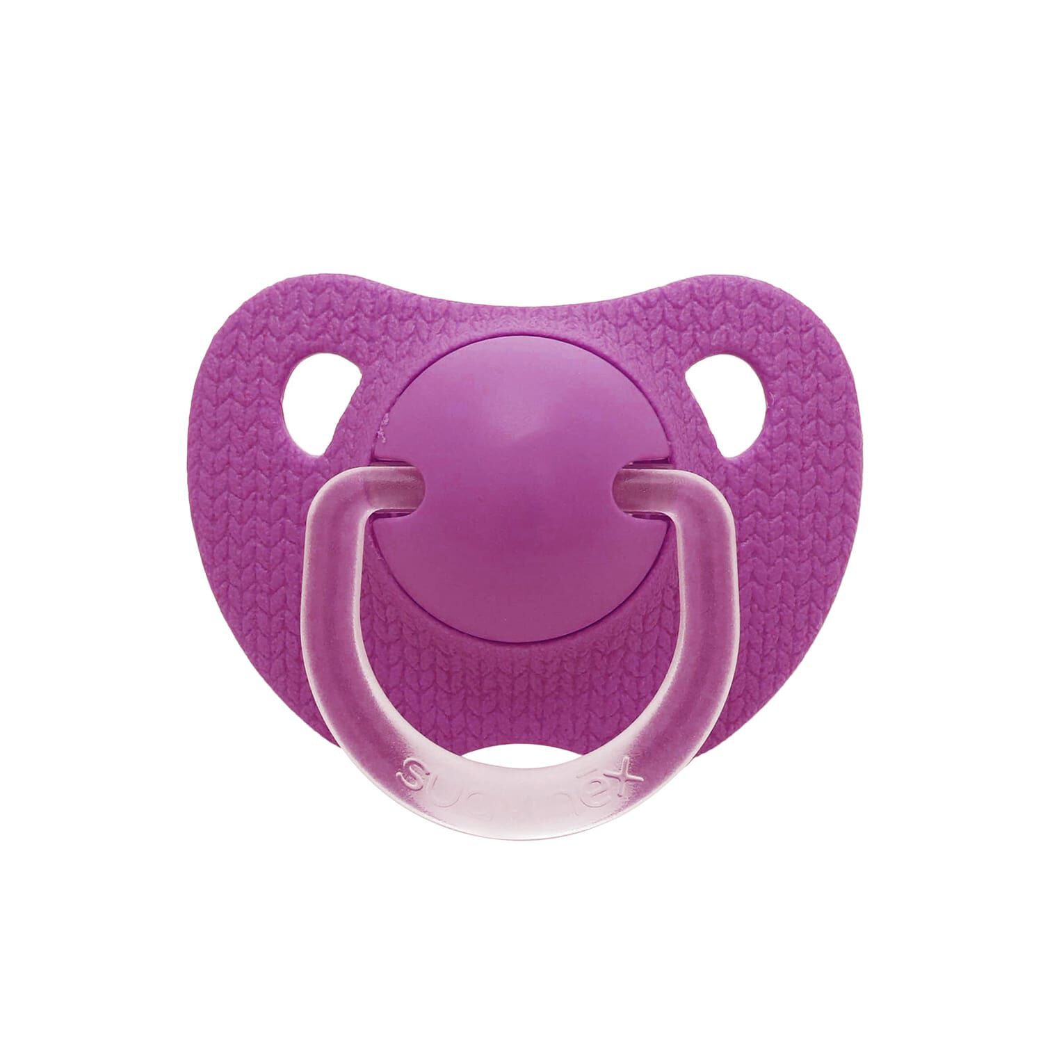 Chupete Evolution Morado Tetina Anat&oacute;mica De Silicona +6m image number 0.0
