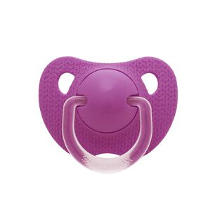 Chupete Evolution Morado Tetina Anat&oacute;mica De Silicona +6m