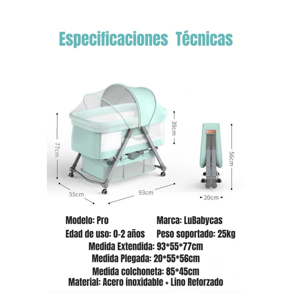 Cuna Beb&eacute; Con Accesorios Caf&eacute; By Lubabycas image number 5.0