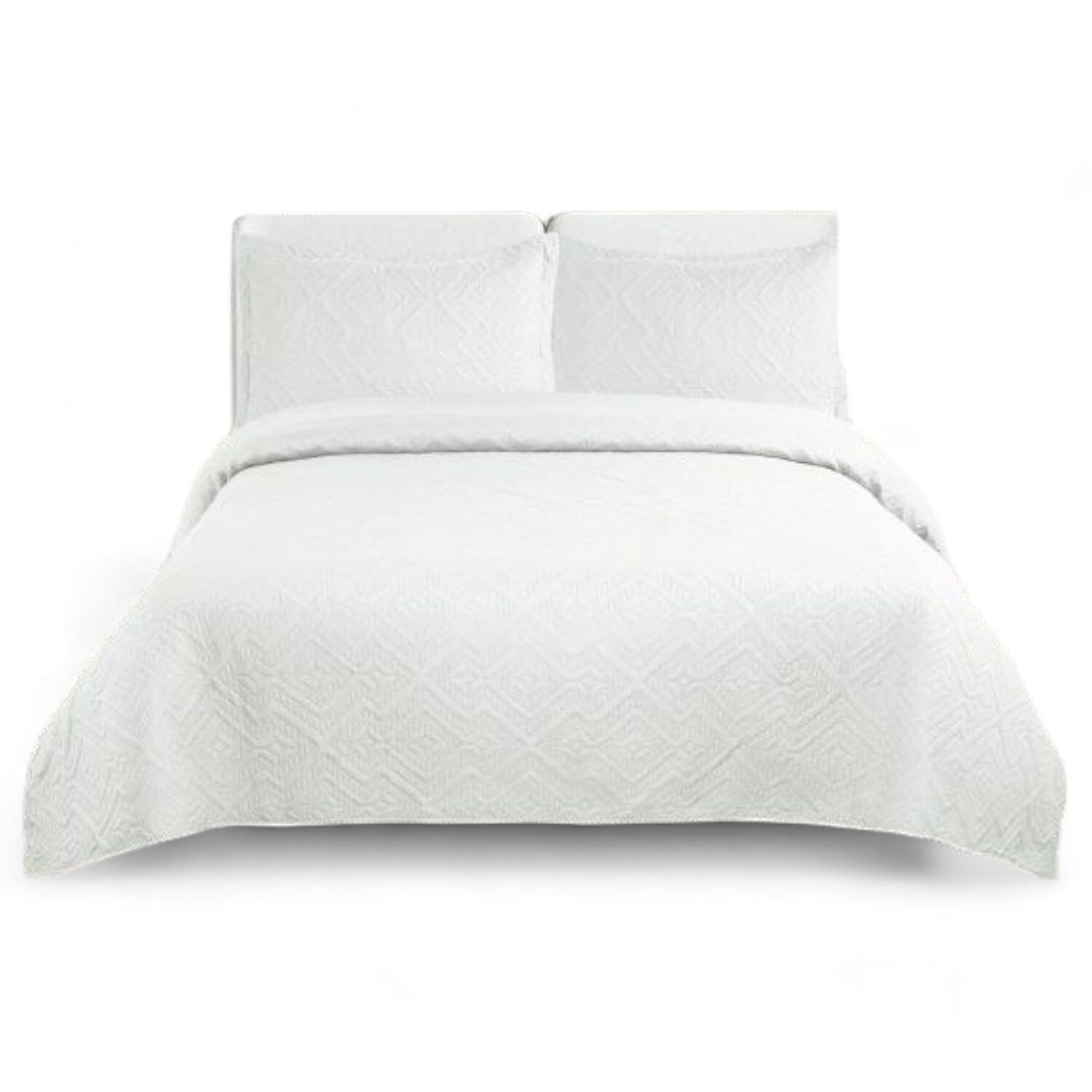 Cobertor De Verano King 2.5 Plazas Unicolor Quilt Poliester Blanco image number 0.0
