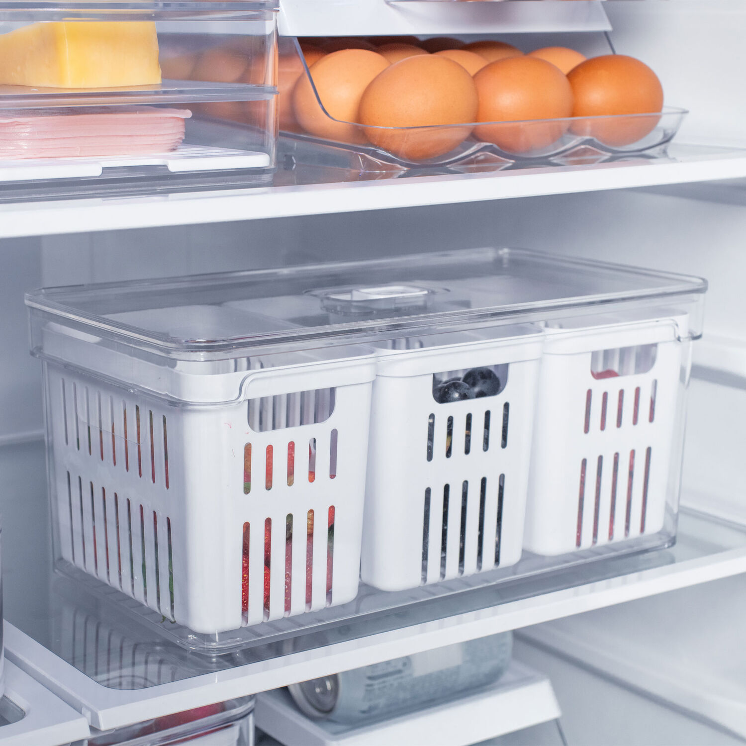 Organizador Clear Fresh 3 Cestas 5 Lt Ou image number 3.0