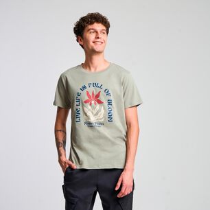 Polera Estampada Regular Manga Corta Cuello Redondo Hombre Ocean Pacific