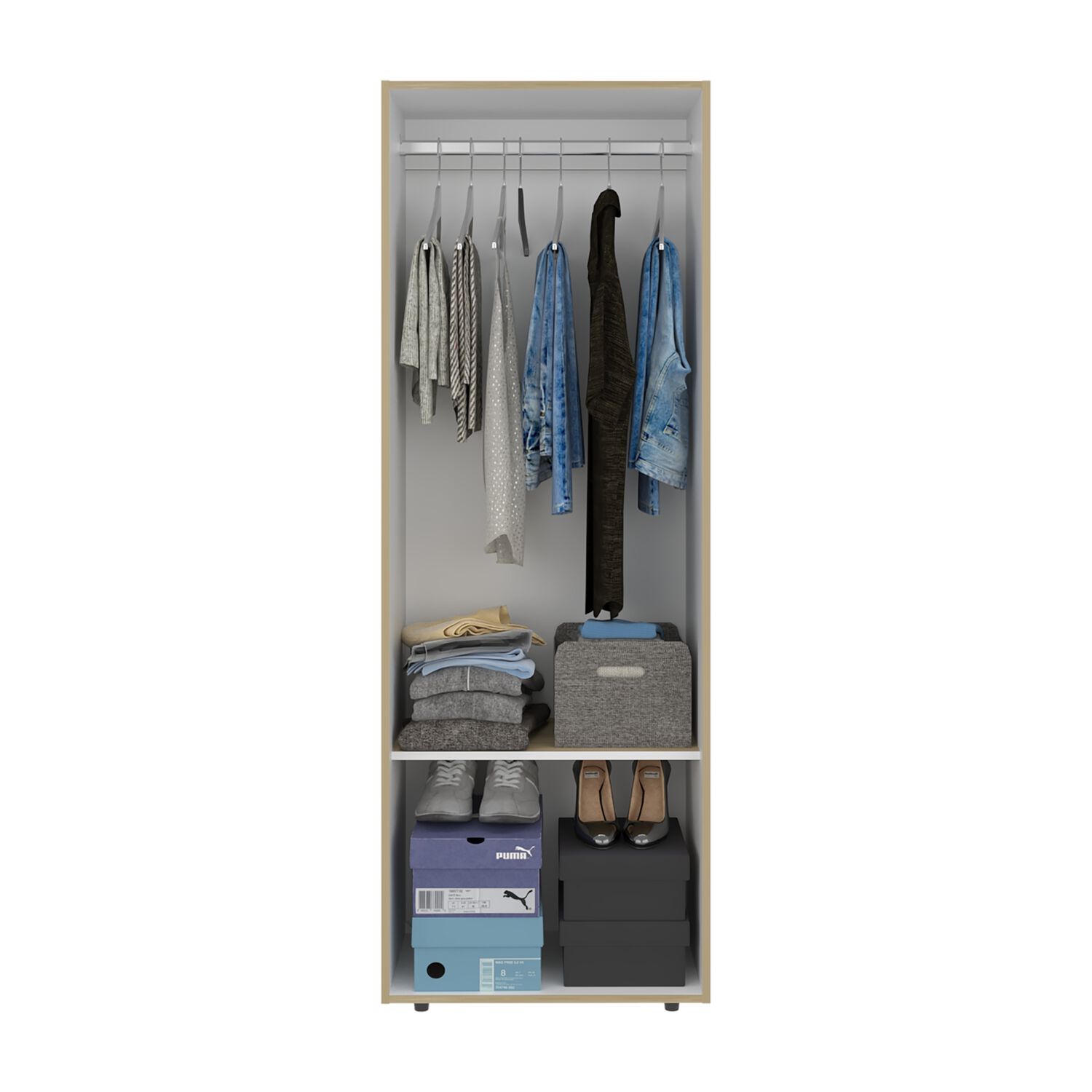Closet 1 Colgador 2 Puertas 170x60x40,2 Cm image number 2.0