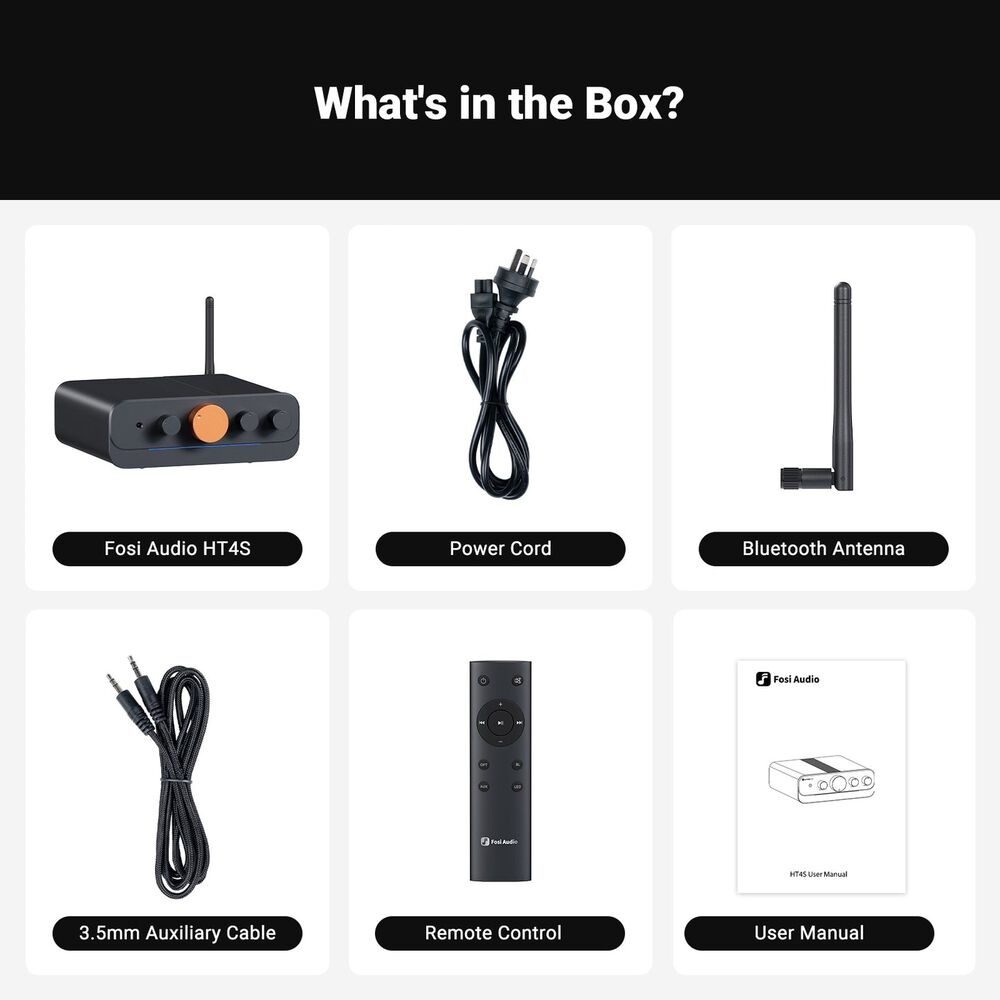 Amplificador Bluetooth Multicanal 4.1/5.0 - Fosi Audio Ht4s image number 4.0