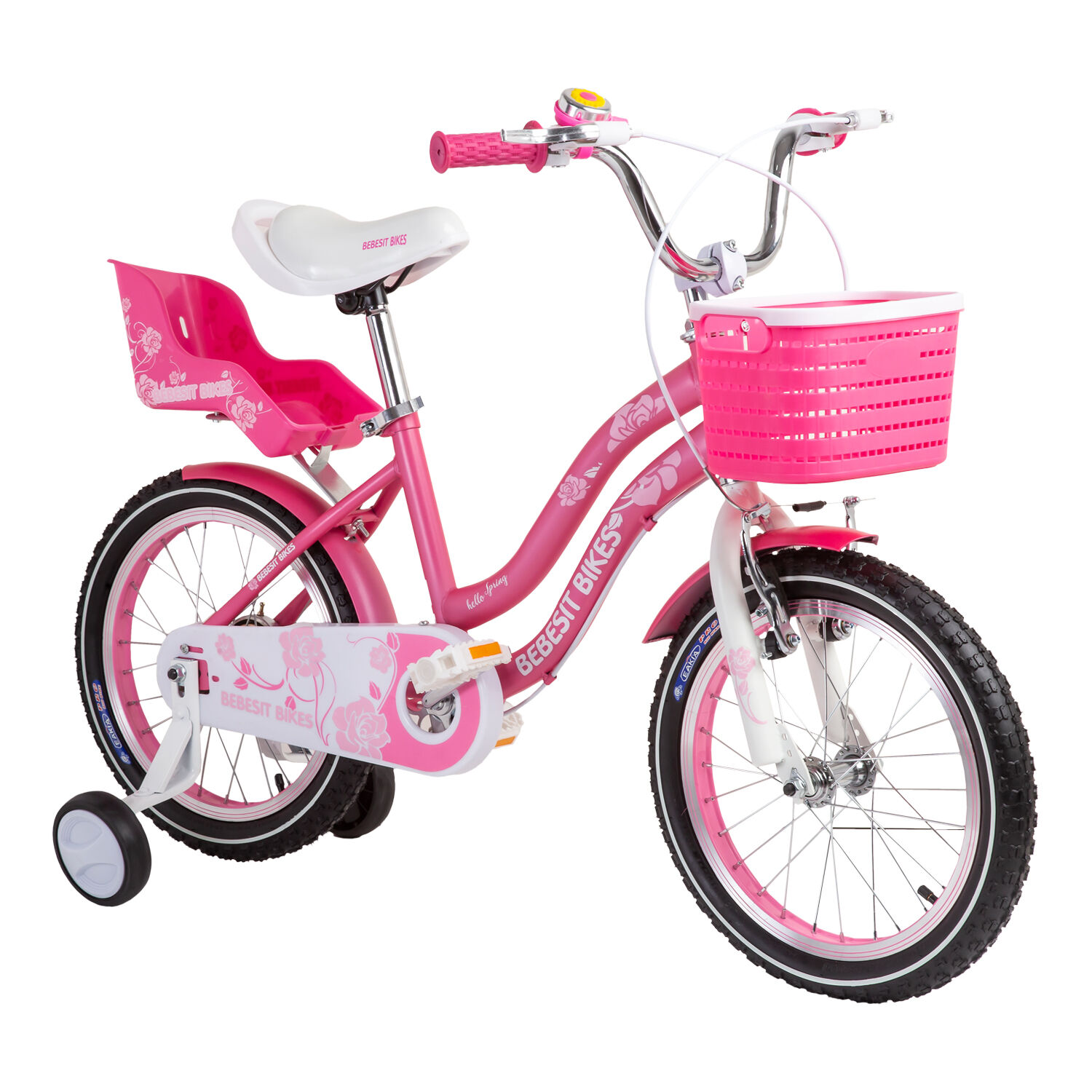 Bicicleta Infantil Queen Aro 16 Rosada Bebesit image number 0.0