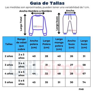 Set 2 Piezas Conjunto Buzo Poleron Ni&ntilde;a De 2 A 5 A&ntilde;os 100% Algod&oacute;n Queen Butterfly