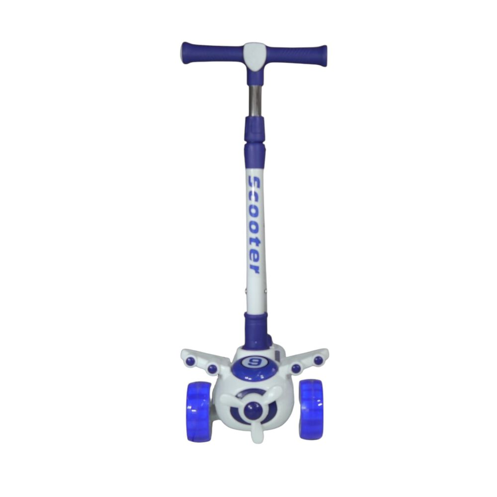 Scooter Monopatín Niños Avión Blanco Azul image number 4.0