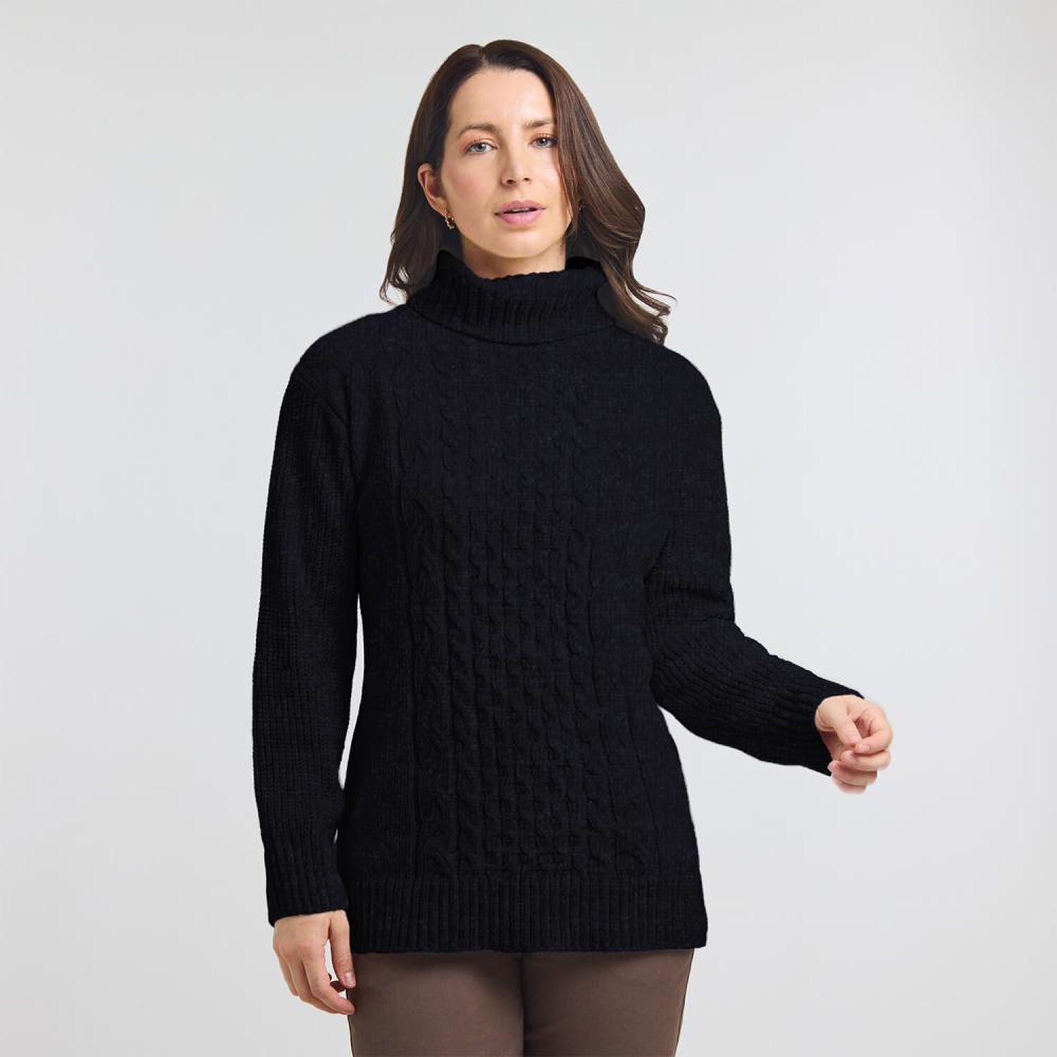 Sweater Chenille Manga Larga Cuello Beatle Mujer Geeps image number 0.0
