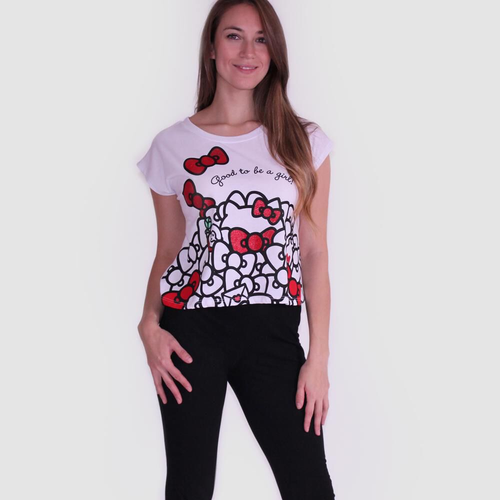 Pijama Mujer Algodón Capri Estampado Hello Kitty