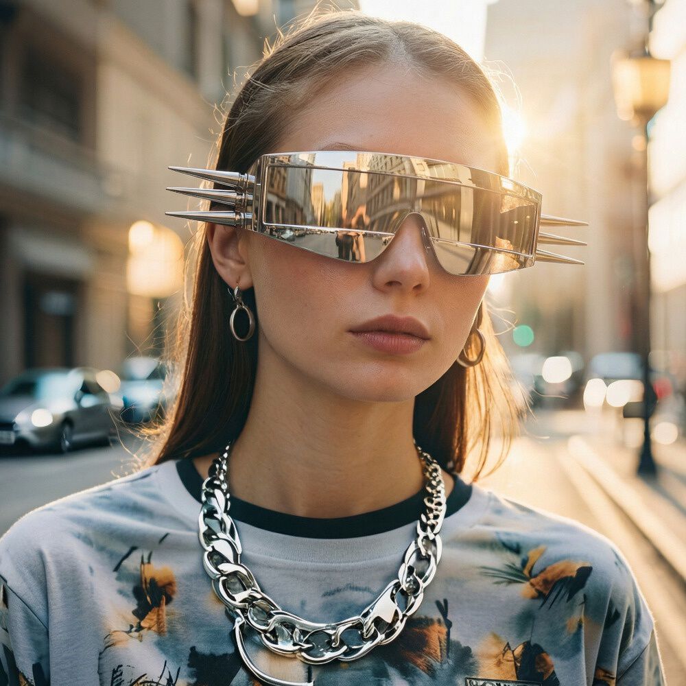 Lentes Premium Steampunk Para Fiestas Reggaet&oacute;n Metaleros image number 9.0