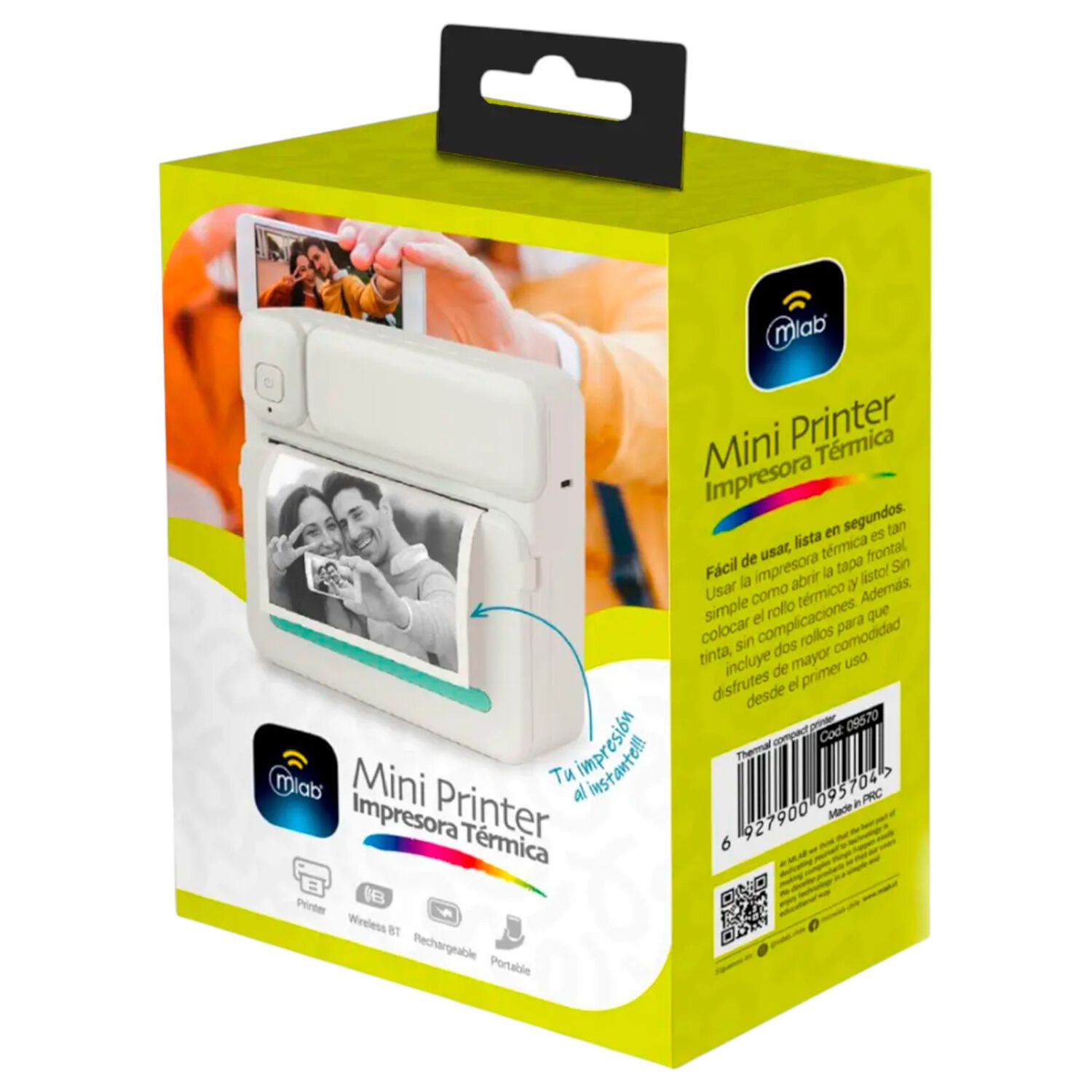 Impresora T&eacute;rmica Kinder Kids Bluetooth B & N Mlab image number 9.0