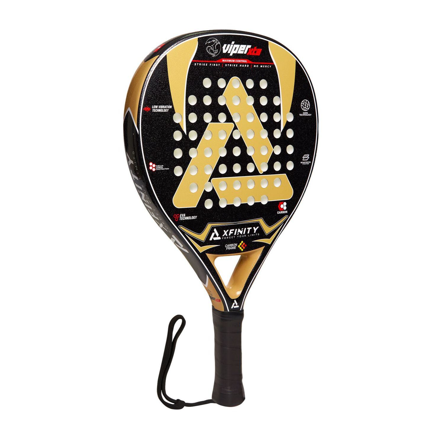 Pala Padel Xfinity Viper Xt3 - Carbono - Incluye Estuche image number 1.0