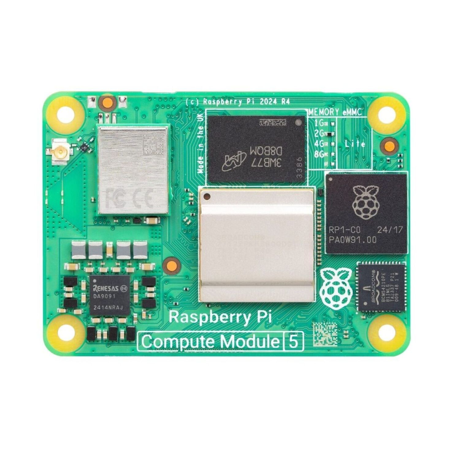 Raspberry Pi Compute Module 5 8gb Ram 32gb Emmc image number 1.0