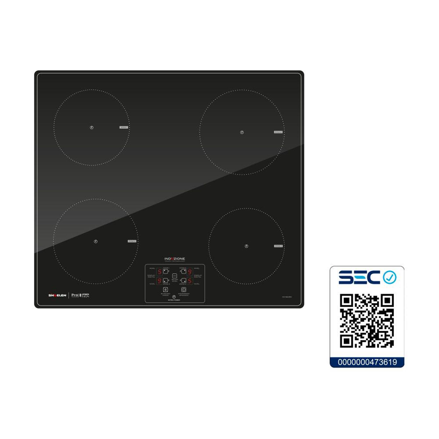Encimera Vitrocer&aacute;mica Sindelen CEI-4602NG / 4 Quemadores image number 2.0