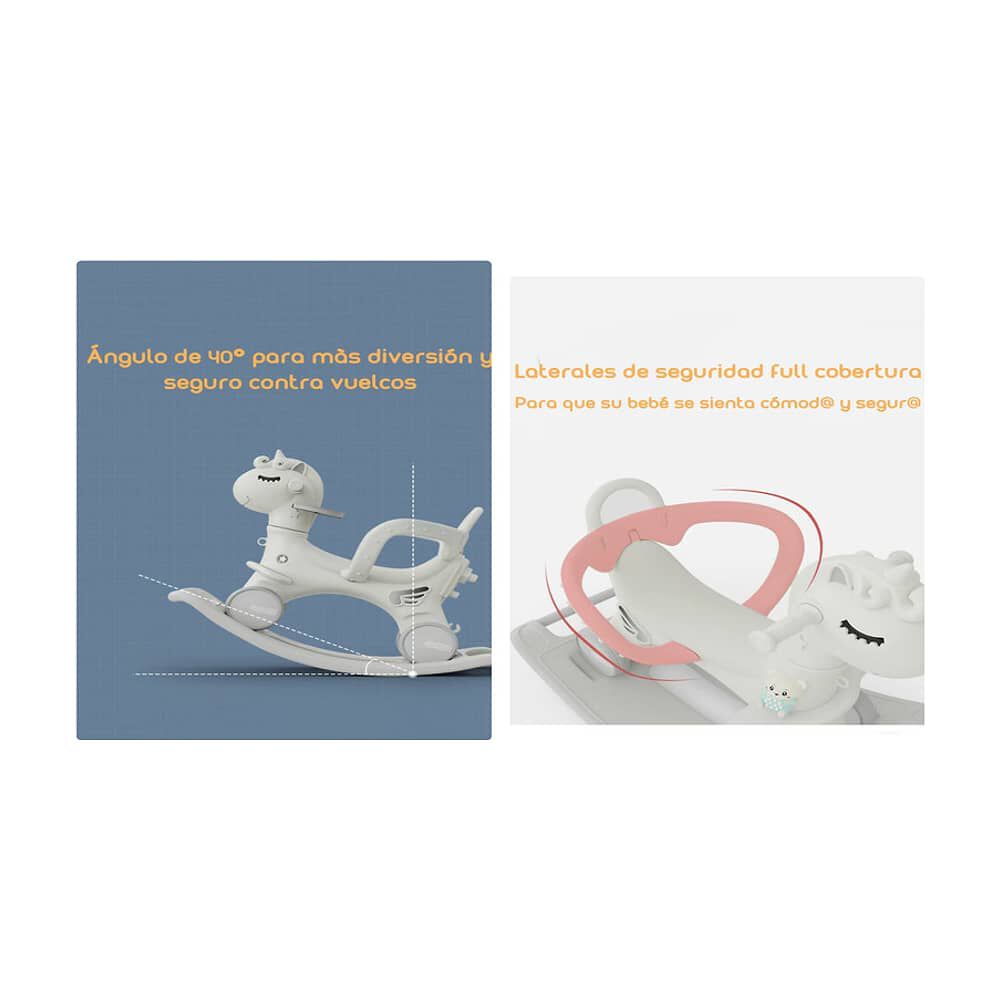 Correpasillo Andador Balance 3 En 1 Con Accesorios Rosado image number 5.0