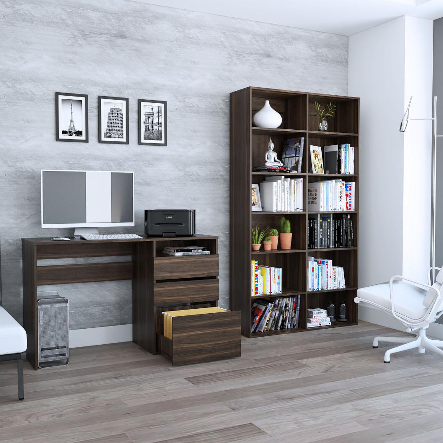 Combo Tuhome Office 7 / Biblioteca + Escritorio image number 1.0