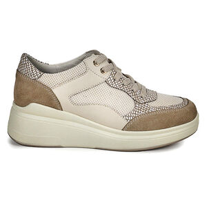 Zapatilla Cuero Danette Beige
