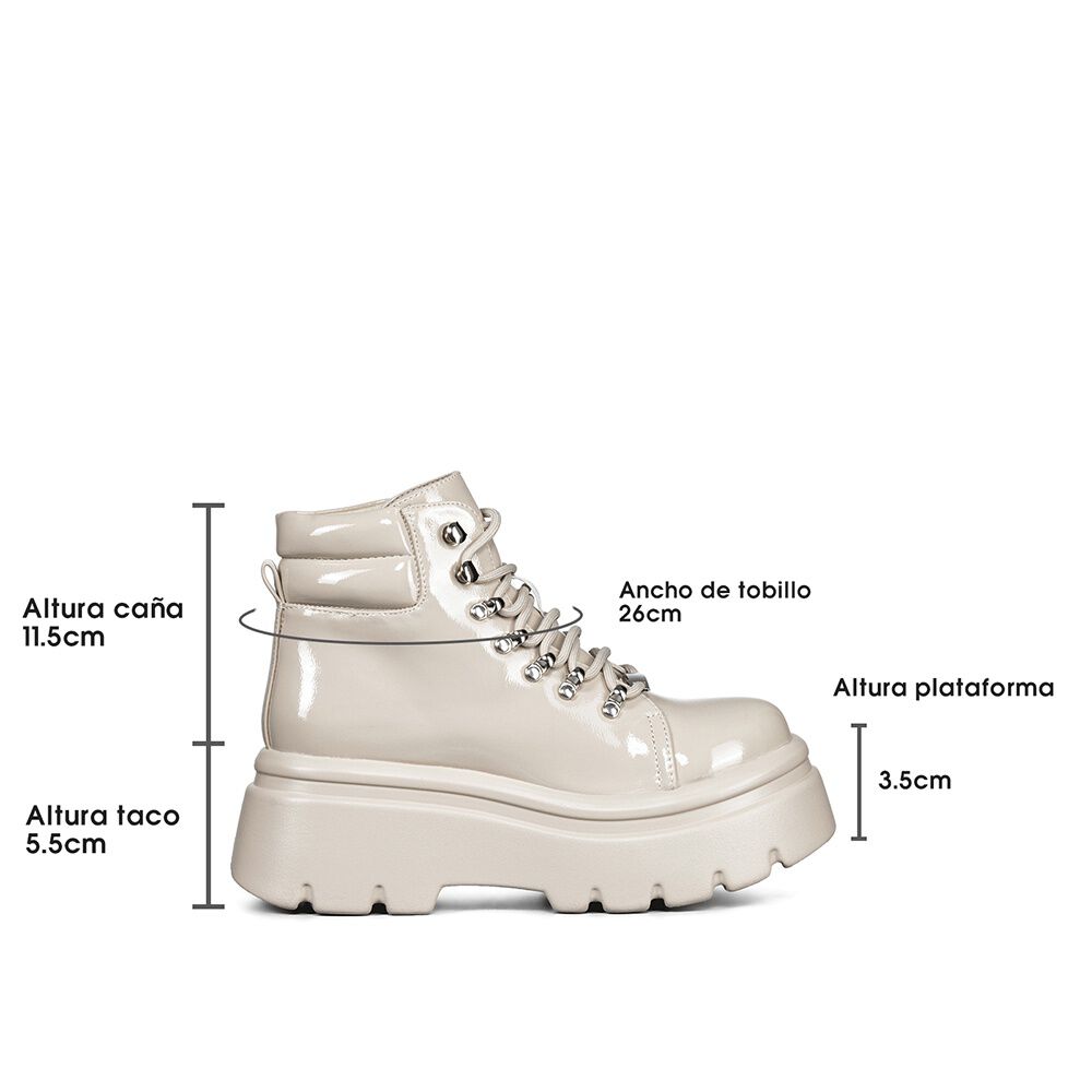 Botin Beige Casual Mujer Weide Dh56 image number 6.0