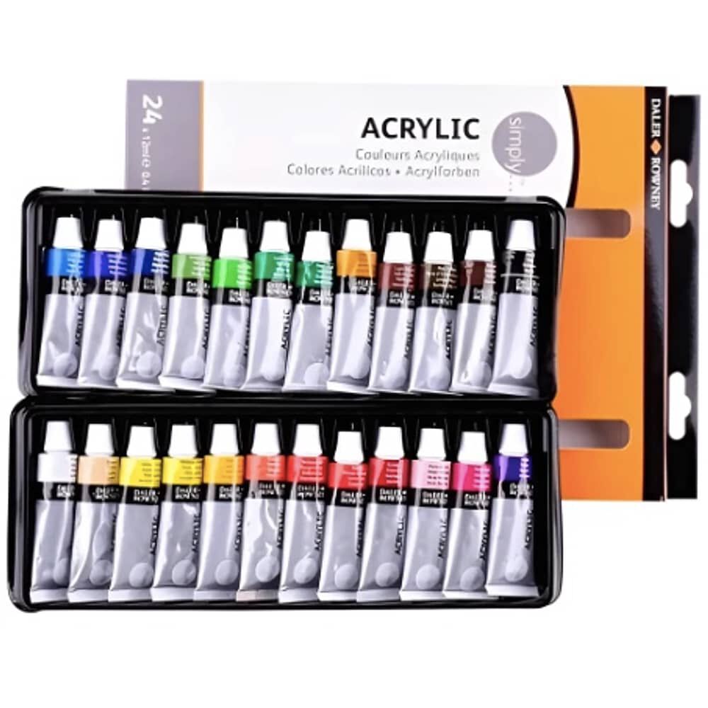 Pintura Acr&iacute;lica Daler Rowney, 12 Ml, 24 Tubos image number 0.0