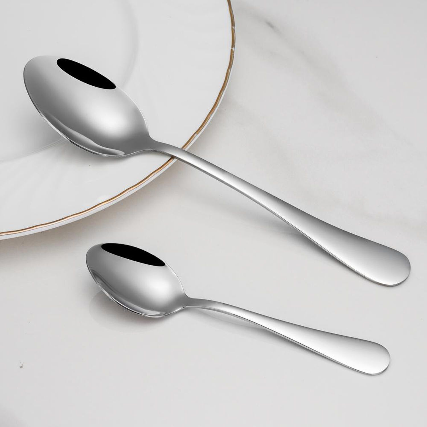 Cubiertos De Mesa Azhome Silver / 24 Piezas image number 6.0