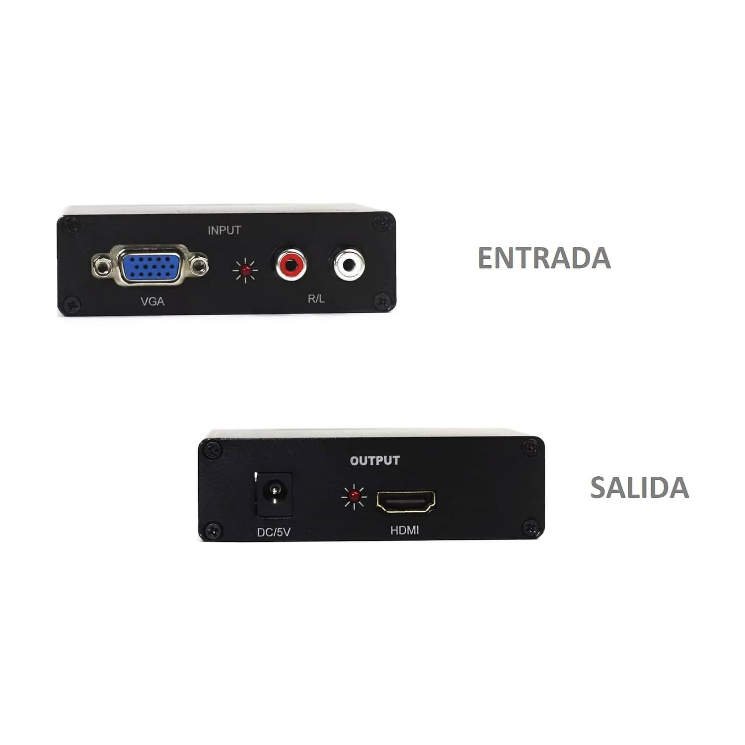 Conversor Vga A Hdmi Con Audio Hd 60hz Full Hd 1080p Hga06 image number 1.0