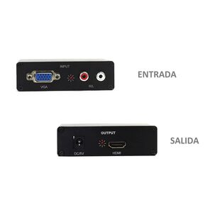 Conversor Vga A Hdmi Con Audio Hd 60hz Full Hd 1080p Hga06