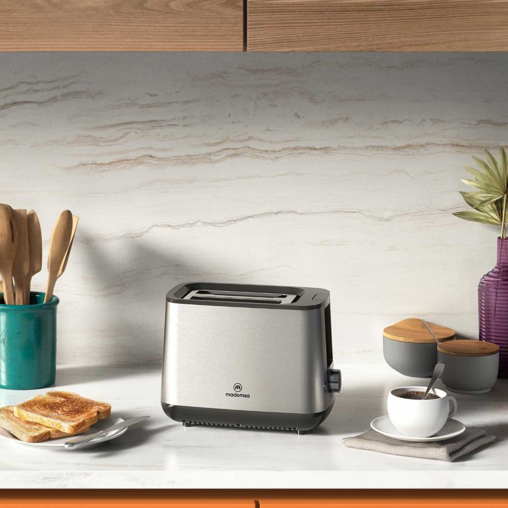 Tostador Mademsa Con 7 Niveles De Tostado 800w Mts25 Inox image number 7.0