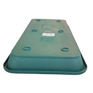 Pack X4 Plato De Maceta Rectangular Dura Kotta 44 Centimetros / Verde Reyplast