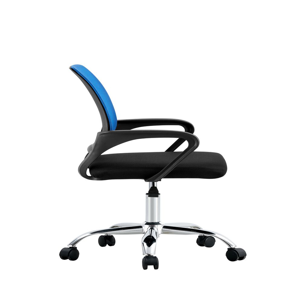 Silla De Oficina Ejecutiva Nueva York Ergonomica Respaldo Malla Azul Bm-520mb Arthome image number 3.0