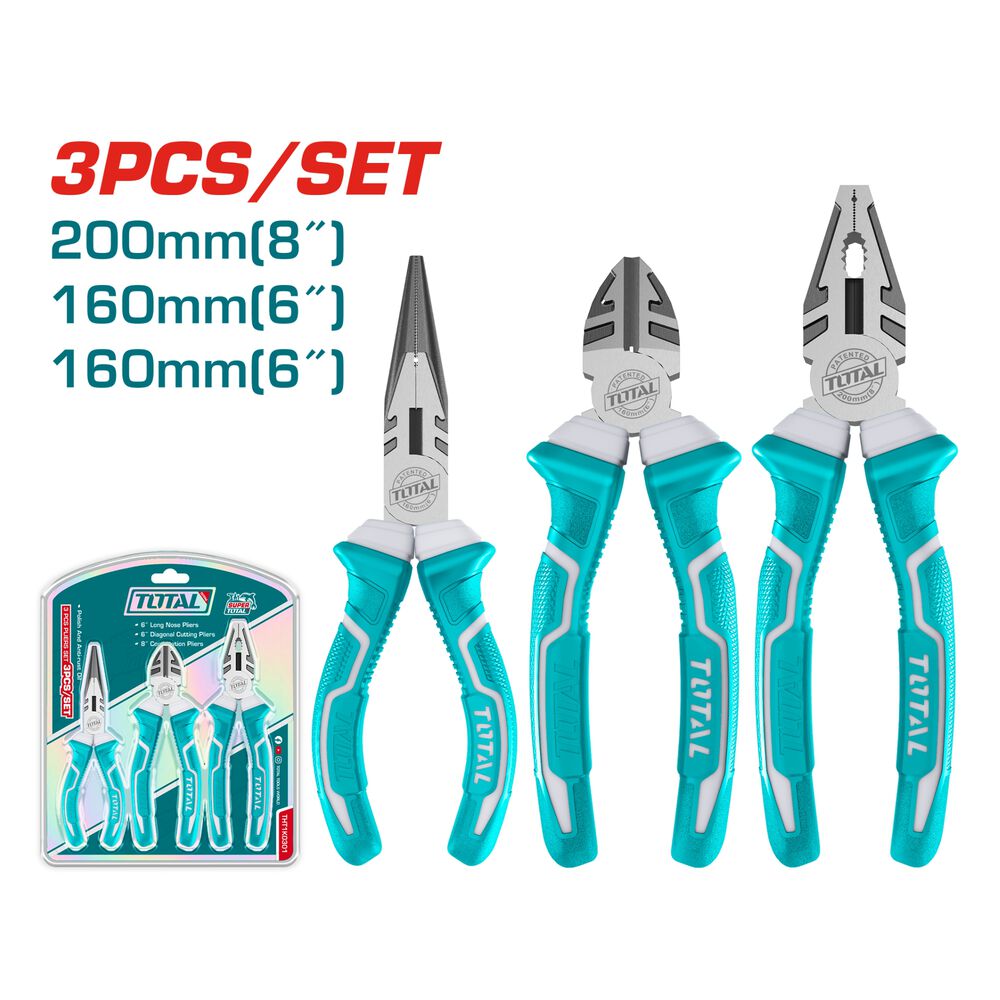 Juego De Alicates 3 Piezas Total image number 3.0