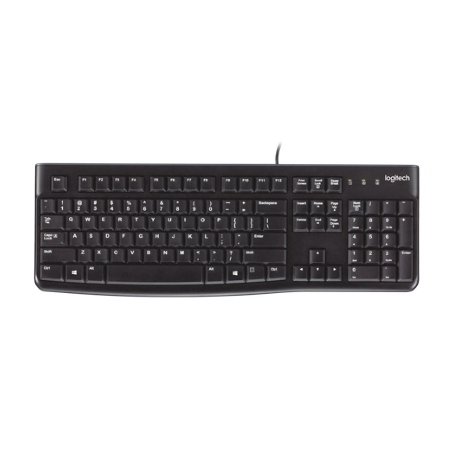 Teclado Silencioso Usb Negro K120 image number 1.0