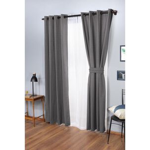 Set De Cortinas Doral Camila Argolla / 140x220 Cm