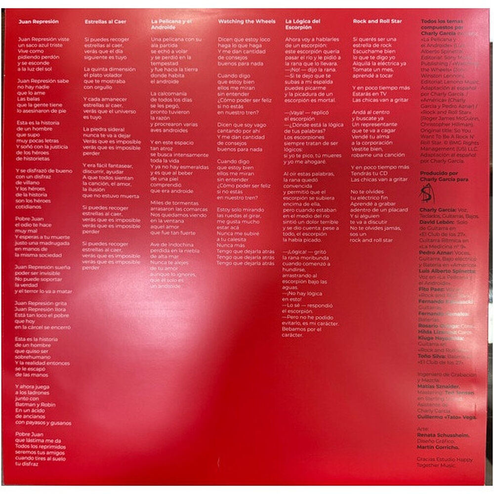 Charly Garcia - La Logica Del Escorpion (standard) (edt Argentina) | Vinilo image number 5.0